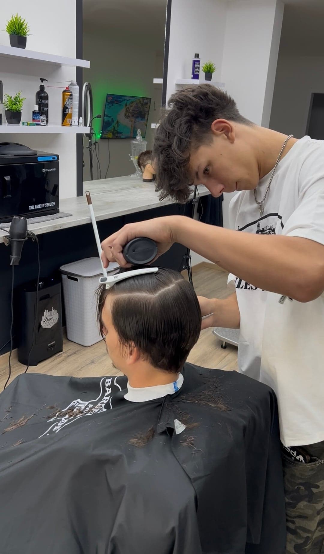 Detail provedení fade na školení